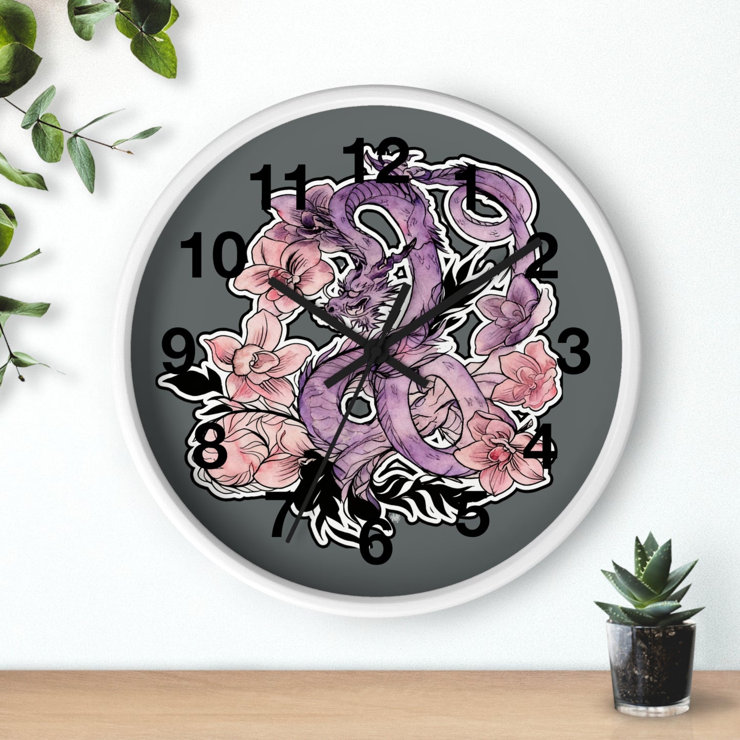 Dragon Orchids - Wall Clock