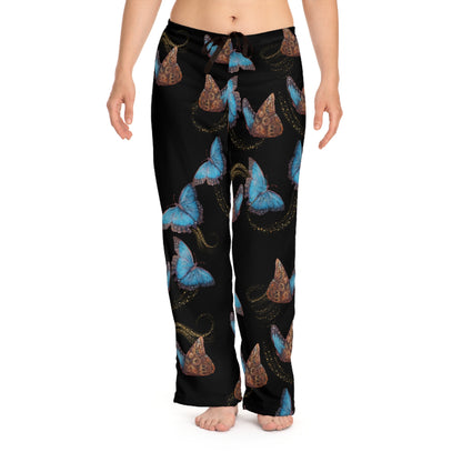Blue Morphis Butterfly  Tattoo Art - Pajama Pants