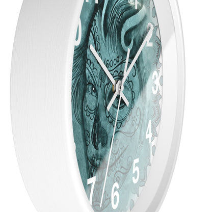 Beautiful Face Tattoo Artwork - Wall Clock