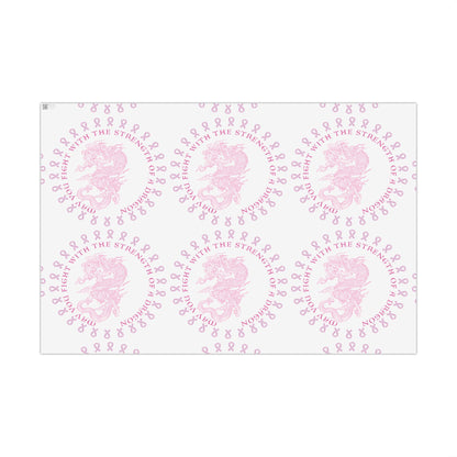 Dragon Strength Gift Wrap Paper — "May You Fight With the Strength of a Dragon" Tattoo Artwork