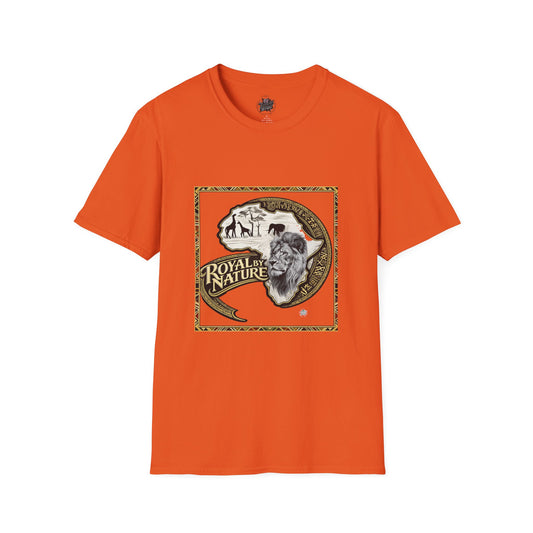 Royal by Nature - Orange T-Shirt — Unisex Lightweight Crew Tee