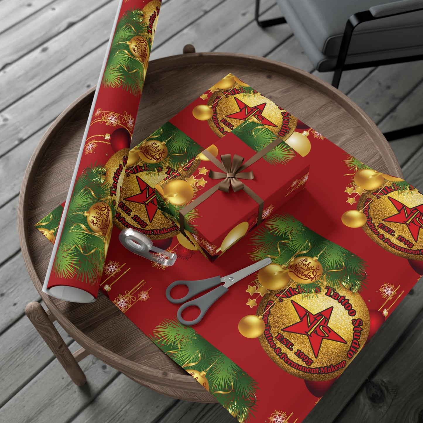 Nikki's Tattoo Studio Collection - Gift Wrapping - ORNAMENTAL Gift Wrapping Paper