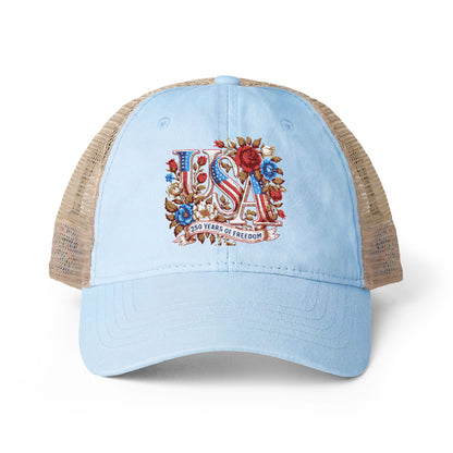 Floral USA - Women's Washed Mesh-Back Cap