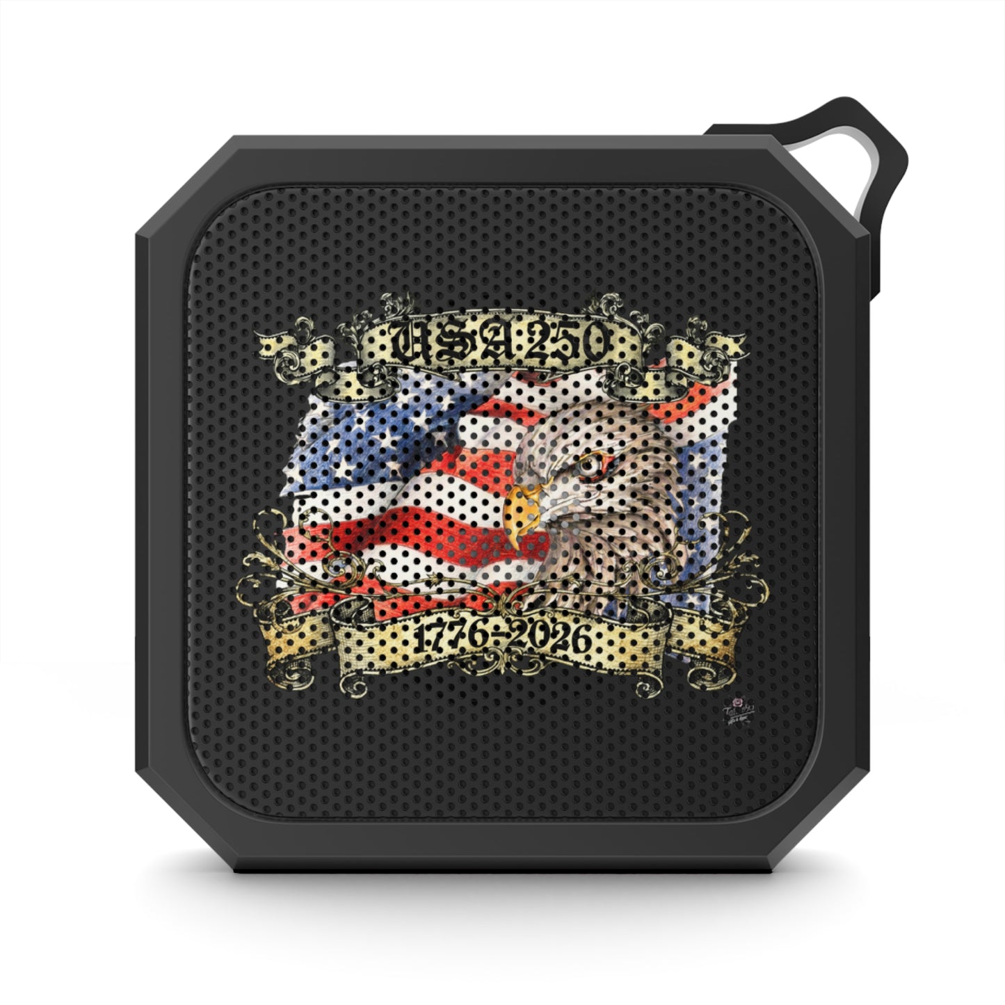 Happy 250 Birthday Eagle & Flag Tattoo Design Outdoor Bluetooth Speaker