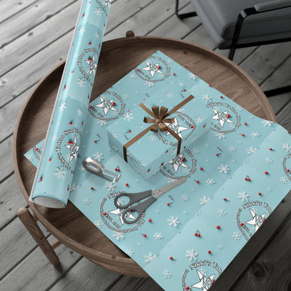 Nikki's Tattoo Studio Holiday Gift Wrapping (Matte or Satin) Snowflakes & Cherries Artwork