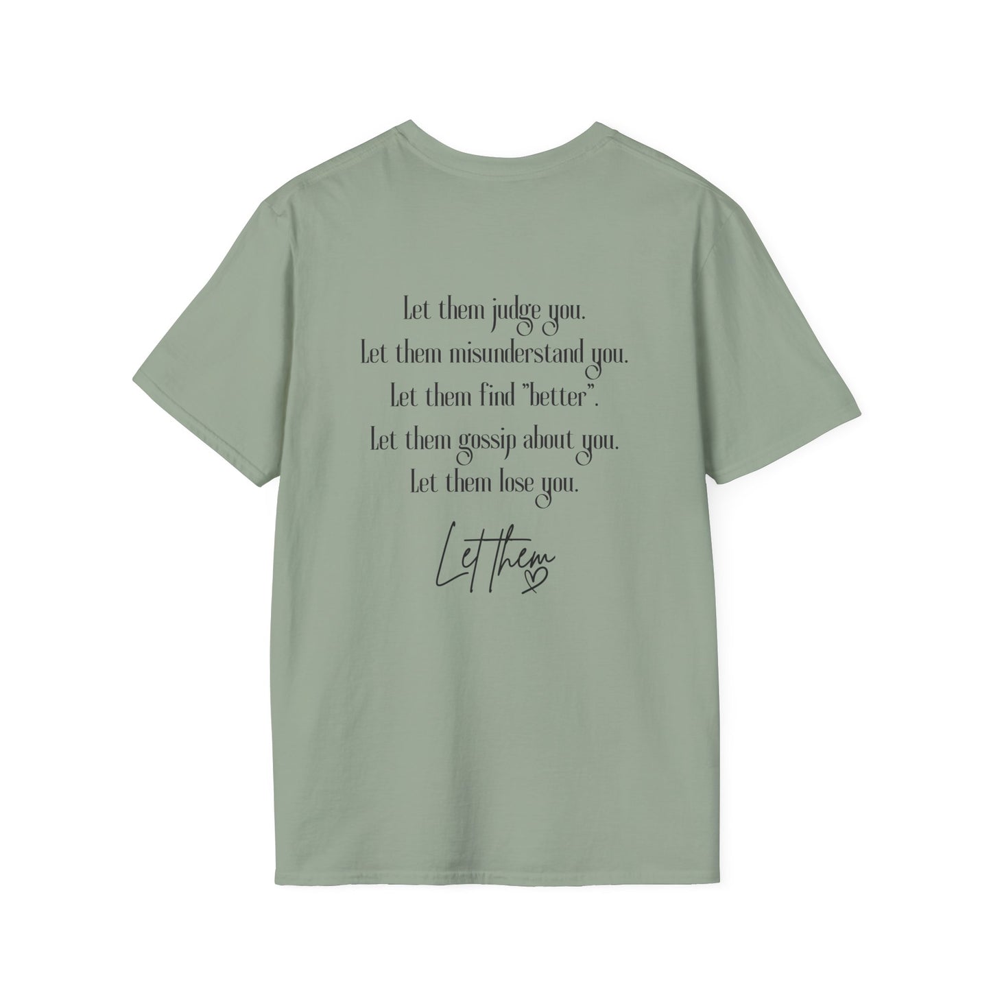 Retro Tattoo 'Let Them' Healing Message T-Shirt