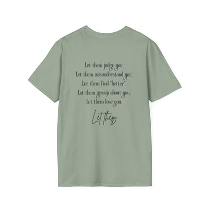 Retro Tattoo 'Let Them' Healing Message T-Shirt