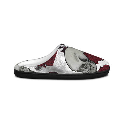 Skulls and Roses - Women's Indoor Slippers