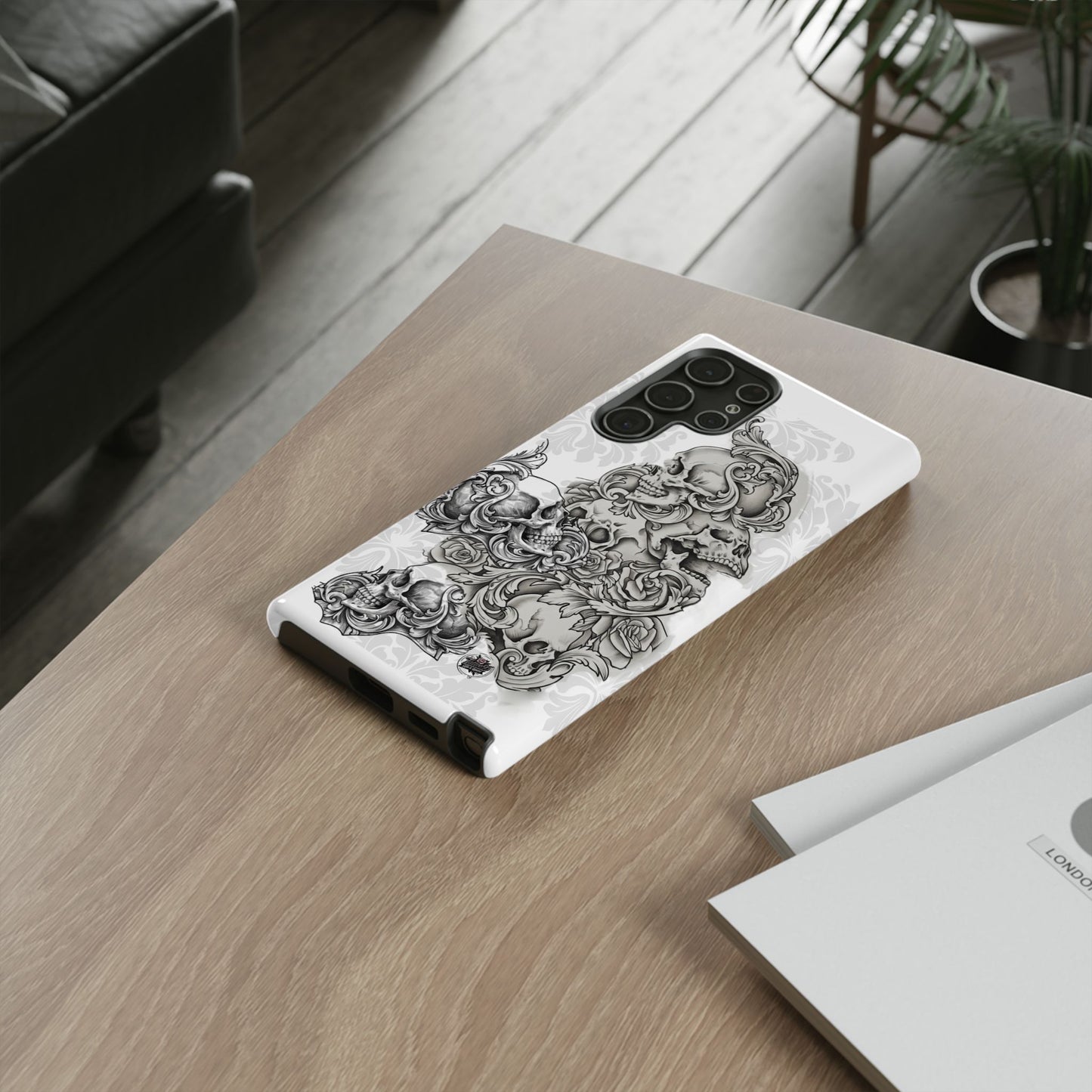 Cascading Skulls - Tough Phone Cases Available in most Galaxy series.