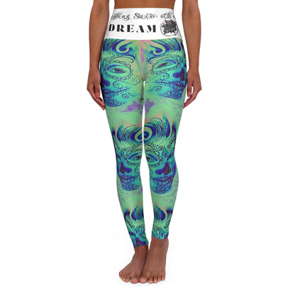 TWINS All-Over Print High-Waist Yoga Leggings — Athleisure