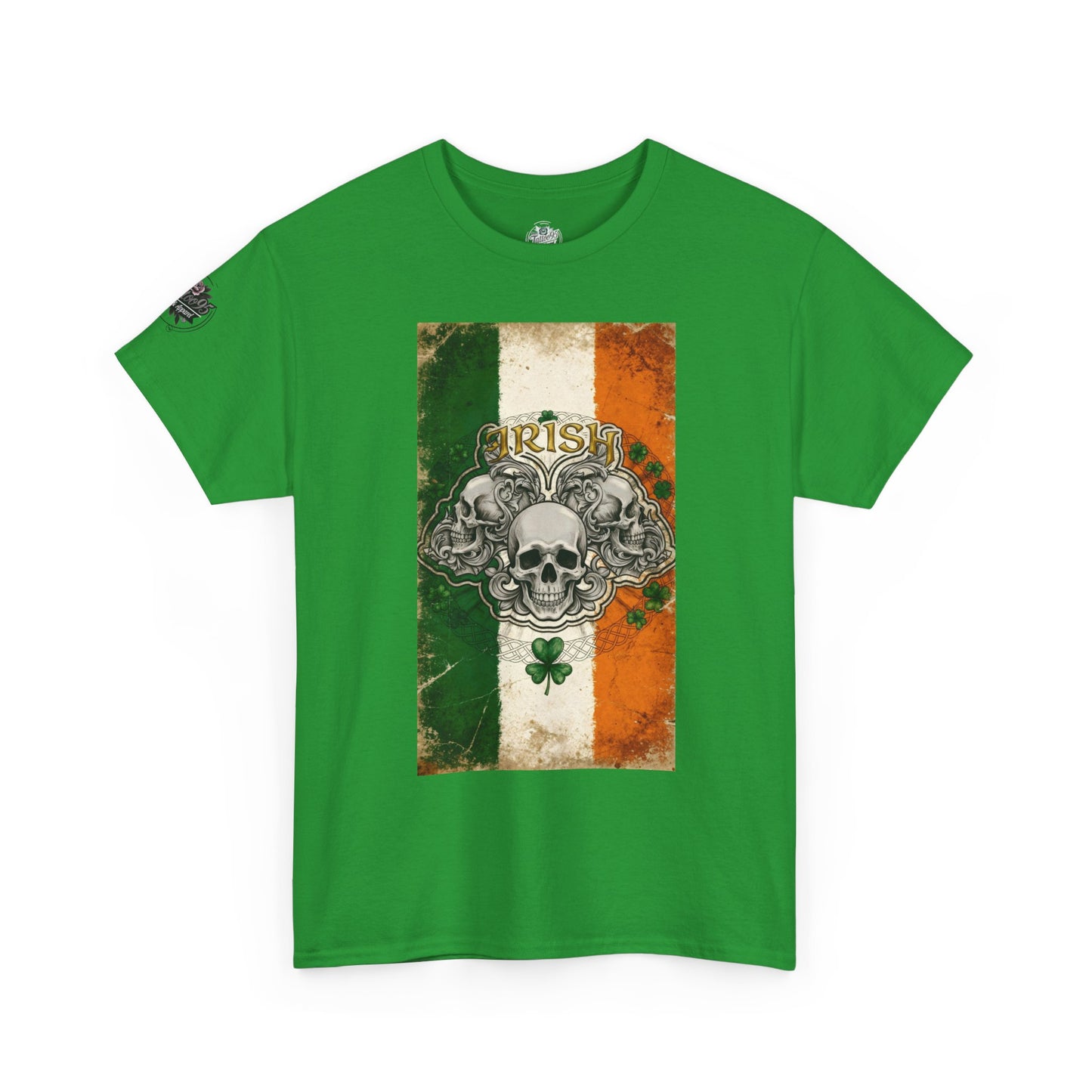 Irish Strong - Celtic Medallion ‘May the road rise up to meet you' Green T-Shirt