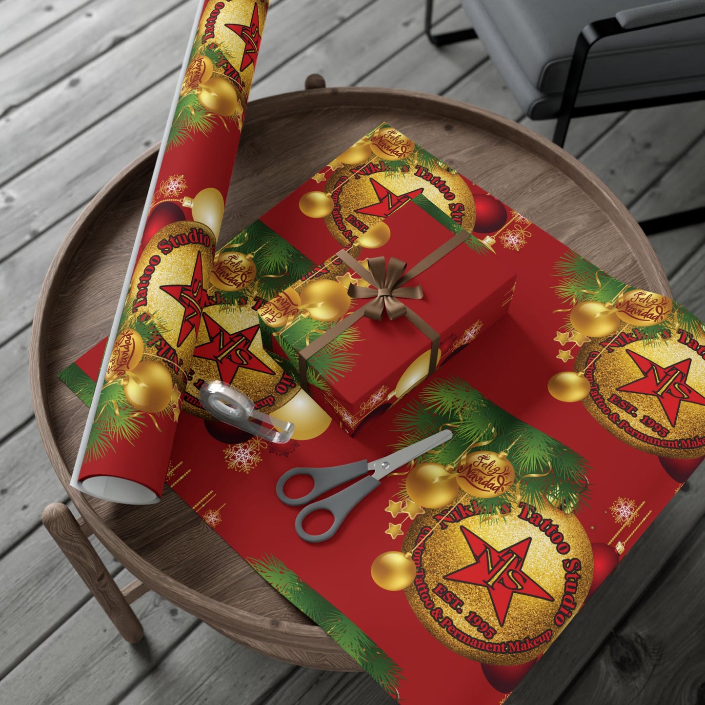 Nikki's Tattoo Studio Collection - Gift Wrapping - ORNAMENTAL Gift Wrapping Paper