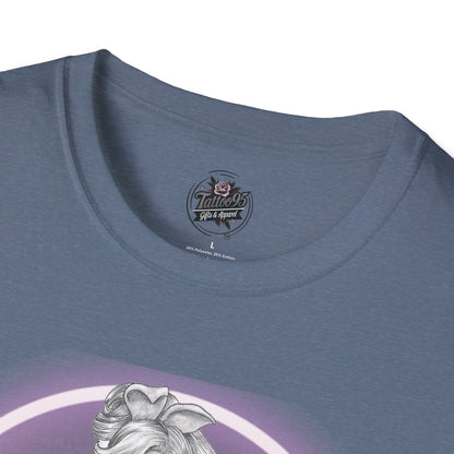 Pretty Bunny Vintage Artwork - Unisex Soft-Style T-Shirt