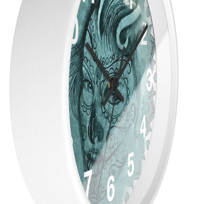 Beautiful Face Tattoo Artwork - Wall Clock