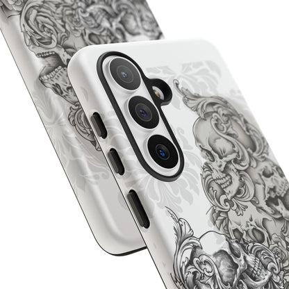 Cascading Skulls - Tough Phone Cases Available in most Galaxy series.