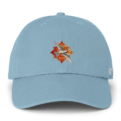 Swallow Bird Embroidered Baseball Cap — Casual Script Hat for Everyday Wear