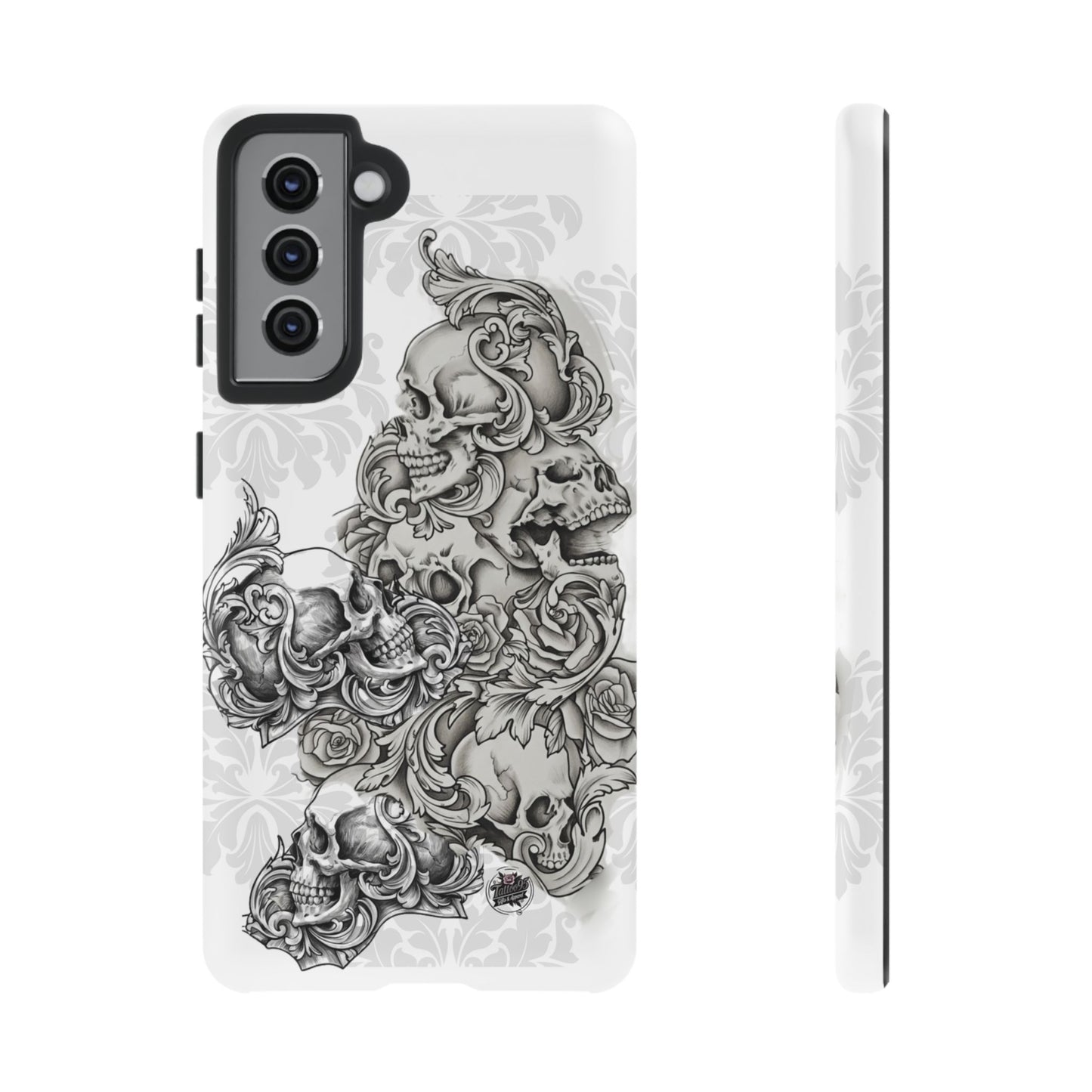 Cascading Skulls - Tough Phone Cases Available in most Galaxy series.