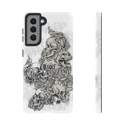 Cascading Skulls - Tough Phone Cases Available in most Galaxy series.