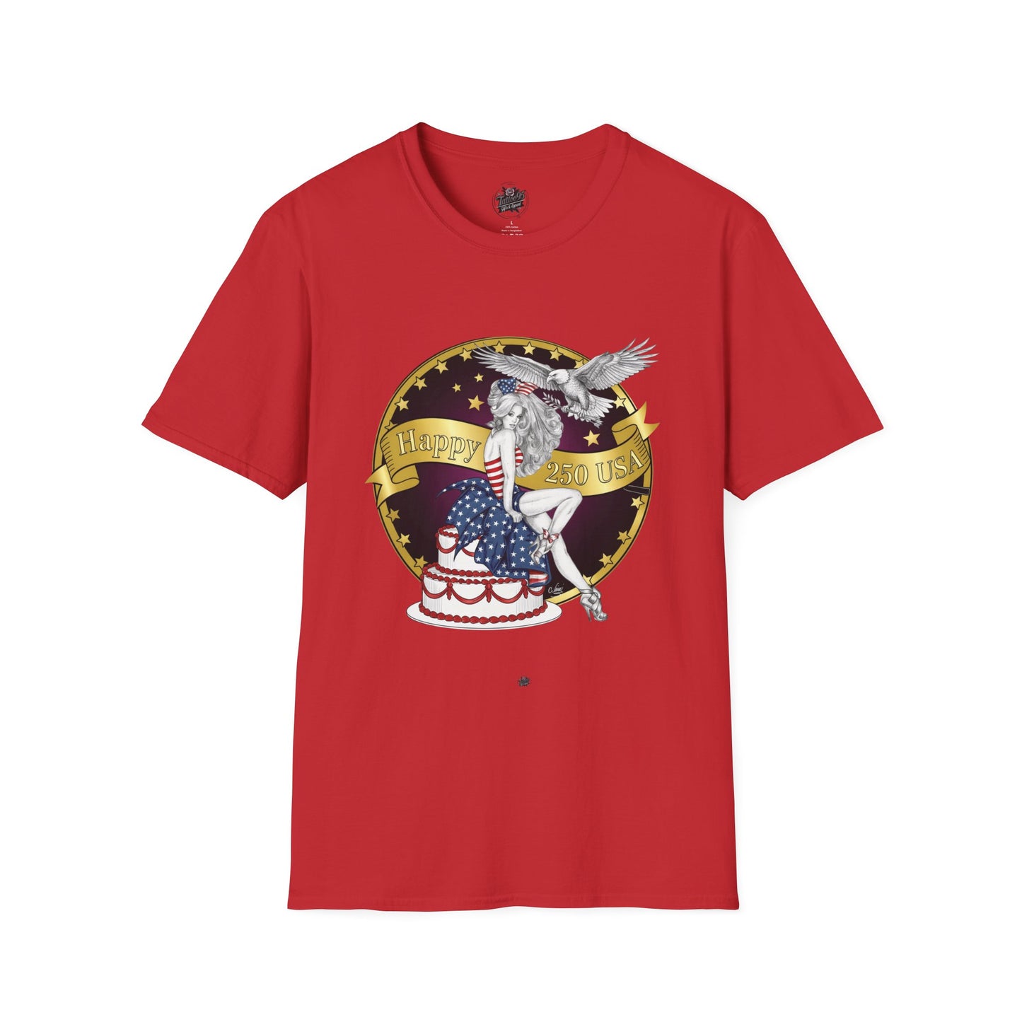 Patriotic '250 Years of Faith in the USA' T-Shirt — Happy Birthday America