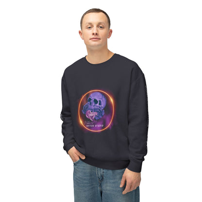 Nikki's Tattoo Studio Collection - Skull and Snake Logo - Crewneck sweatshirt