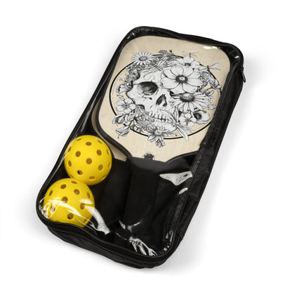 Dragonfly & Floral Skull - Pickleball Kit