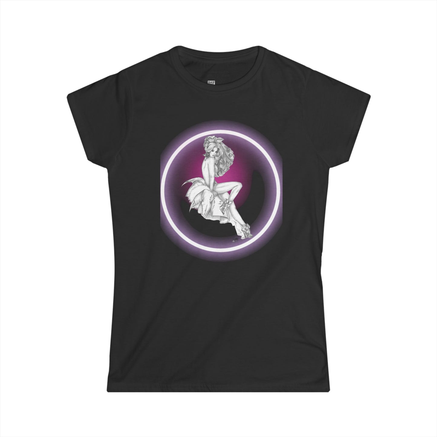 Pretty Bunny Vintage Artwork - T-Shirt Women's Softstyle