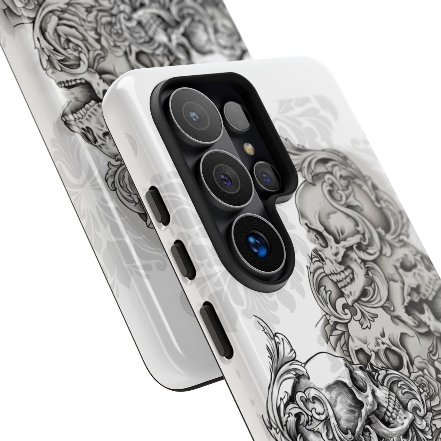 Cascading Skulls - Tough Phone Cases Available in most Galaxy series.