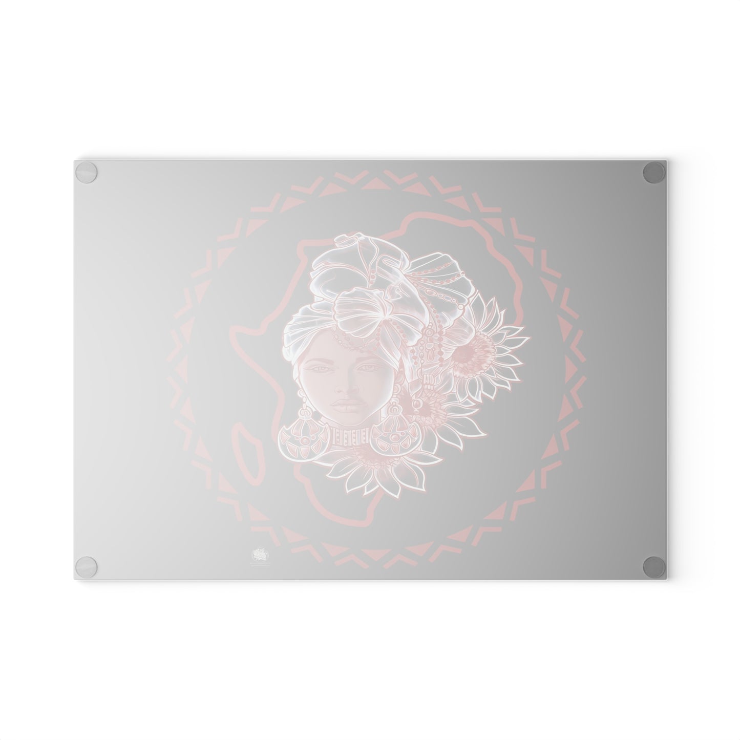 Gele Girl - Glass Cutting Board