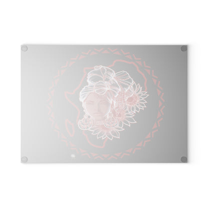 Gele Girl - Glass Cutting Board