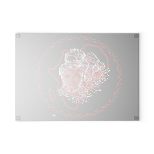Gele Girl - Glass Cutting Board