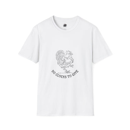 Rooster Tattoo "No Clucks To Give" Unisex T-Shirt
