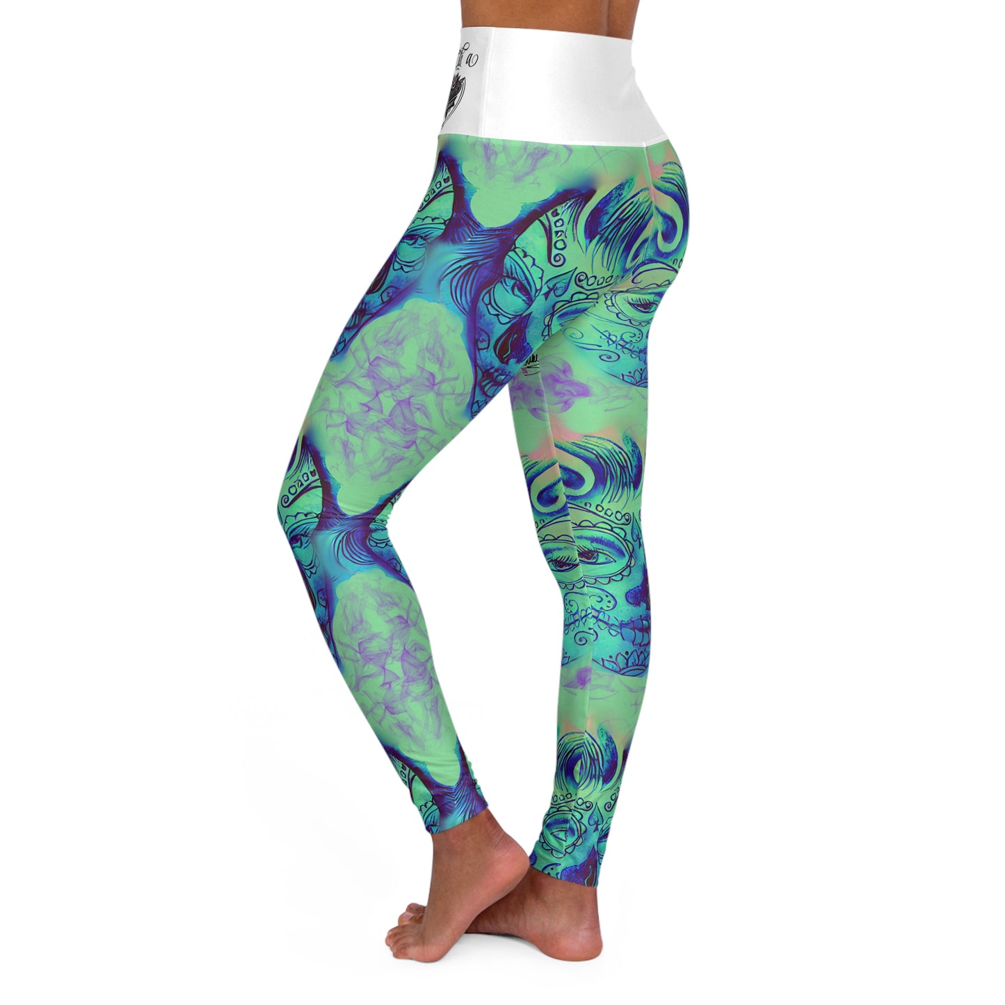 TWINS All-Over Print High-Waist Yoga Leggings — Athleisure