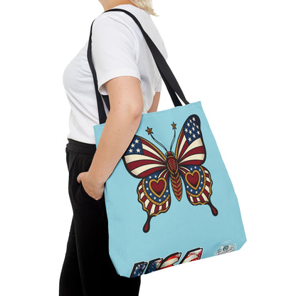 Butterflies Are Free Patriotic Celebration Tote Bag
