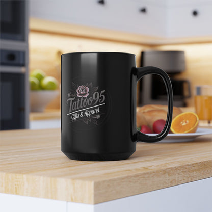 Pitbull Tattoo Art Black Mug — Nikki Thompson (11oz & 15oz)