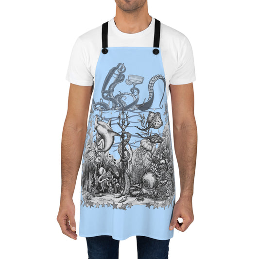 Ocean Tattoo Underwater Journey - Nautical Blue Apron