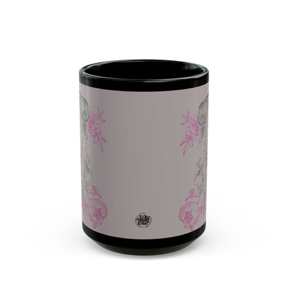 Flowing Geisha Tattoo - Coffee Mug — 11oz & 15oz - Choose Background Color