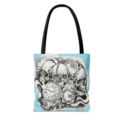 Skull Time - Tote Bag — Gothic Vintage Tattoo Art