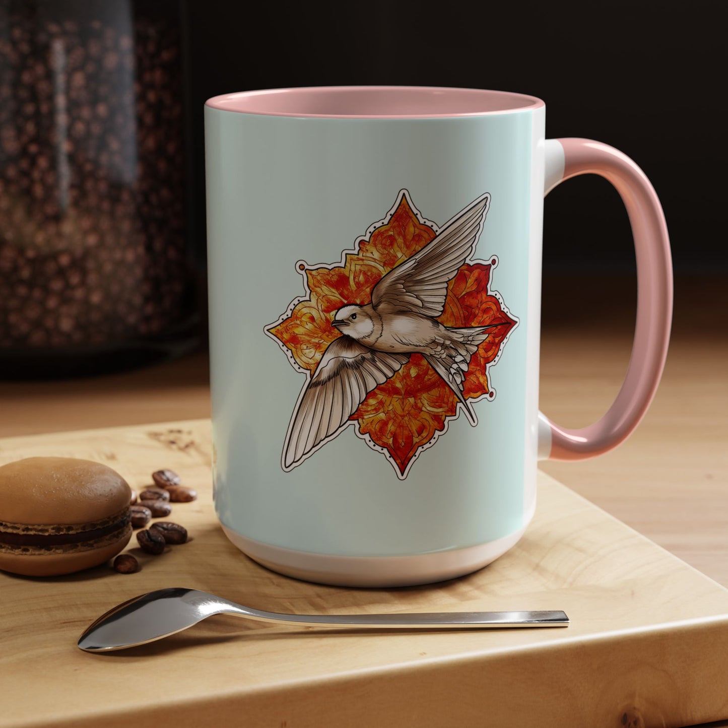 Swallow Bird Ceramic Coffee Mug – Accent 11/15 oz