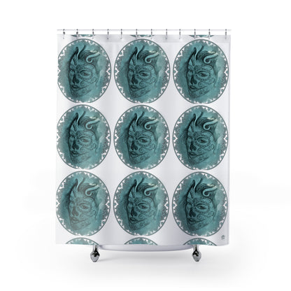 Beautiful Face Tattoo Artwork - Shower Curtain