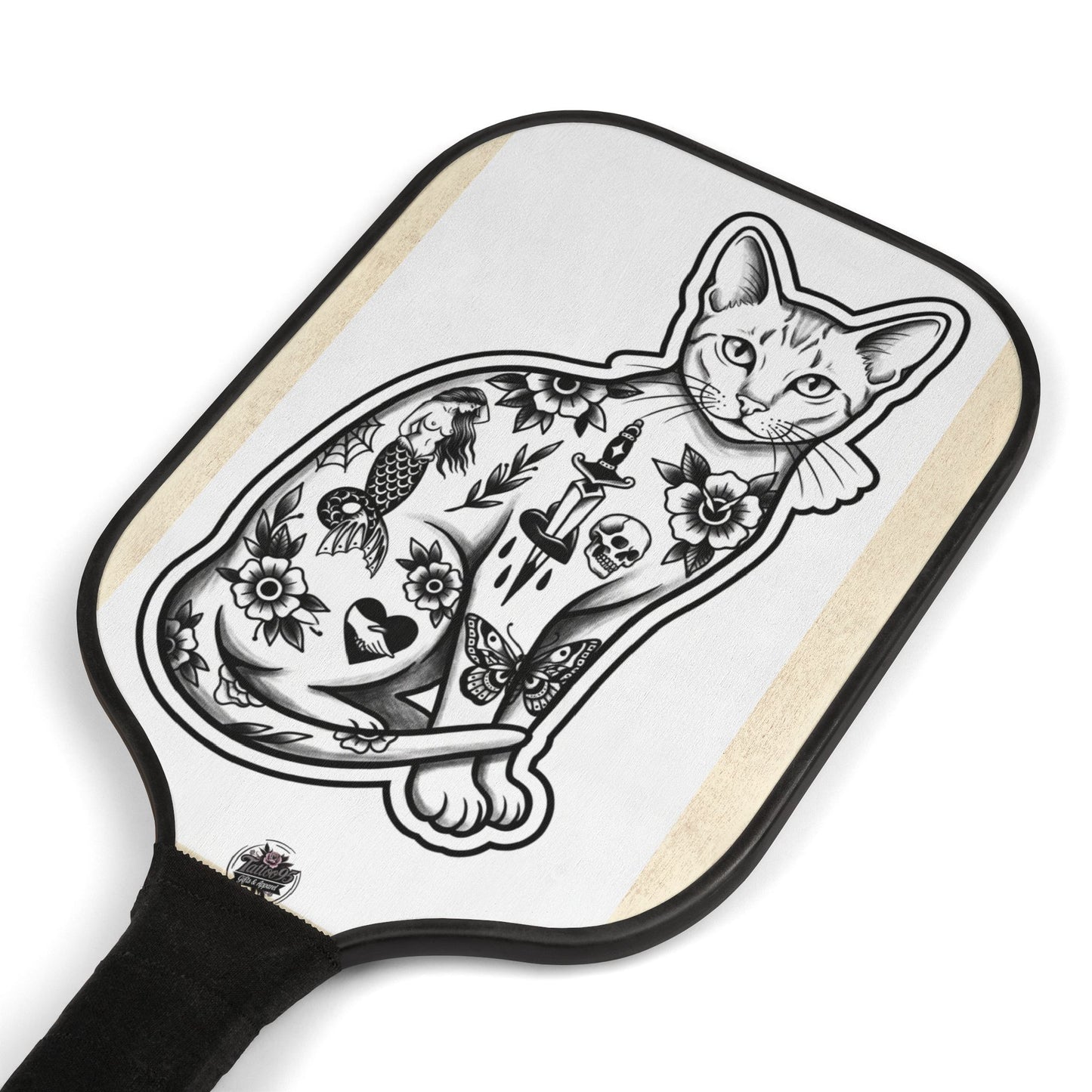 Vintage Tattooed Cat - Pickleball Kit