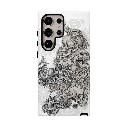 Cascading Skulls - Tough Phone Cases Available in most Galaxy series.