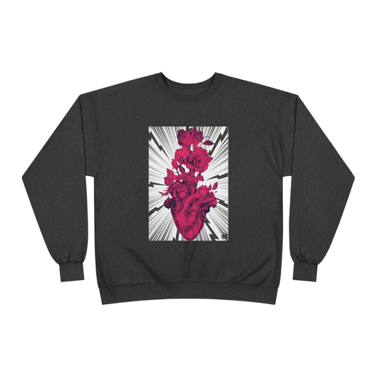 Anatomical Heart Tattoo - EcoSmart Sweatshirt