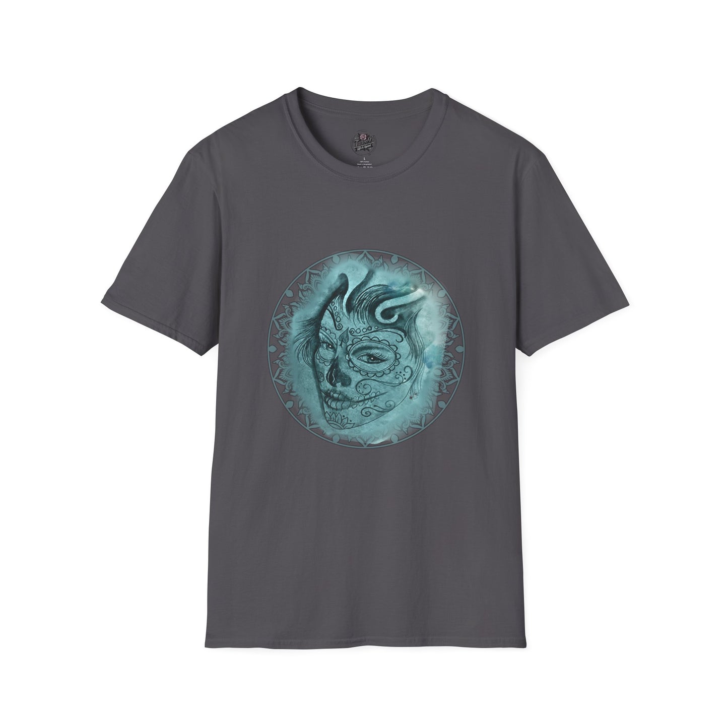 Beautiful Face Tattoo Art - Gildan T-Shirt — Artistic Portrait Graphic Tee