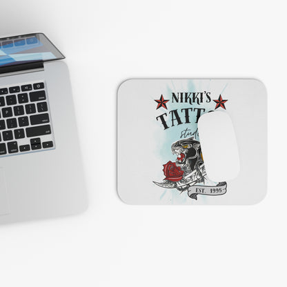 Nikki's Tattoo Studio Collection - Panther Dagger Rose - Mouse Pad