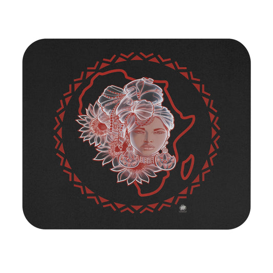 Sacred Beauty - Mouse Pad — Slim Rectangular Black Desk Mat