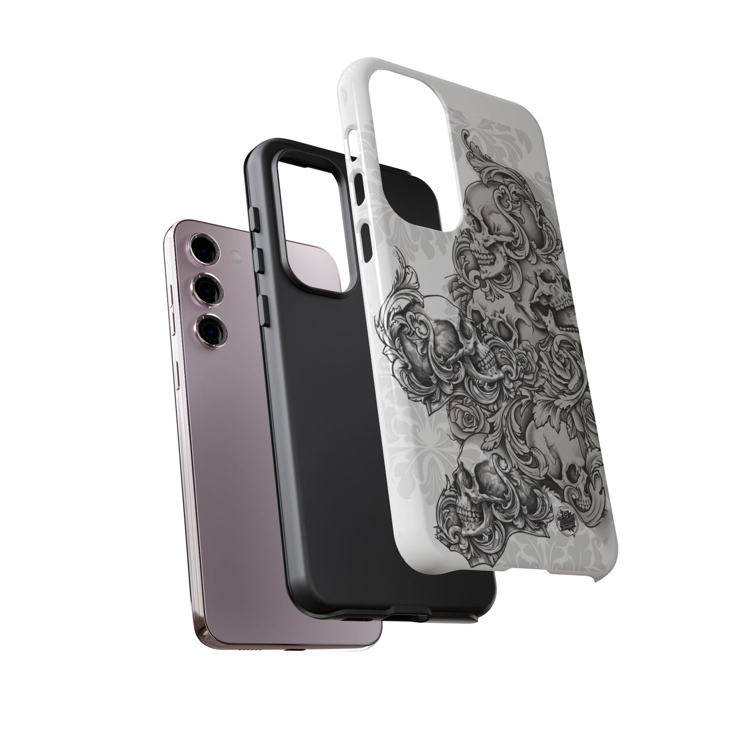 Cascading Skulls - Tough Phone Cases Available in most Galaxy series.