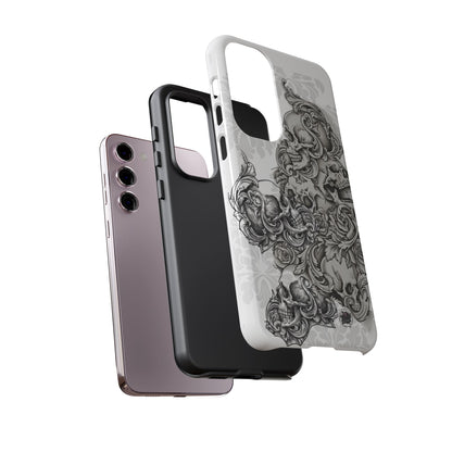 Cascading Skulls - Tough Phone Cases Available in most Galaxy series.