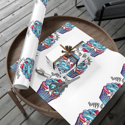 Nikki's Tattoo Studio Collection - Happy Birthday Gift Wrapping - Cupcake