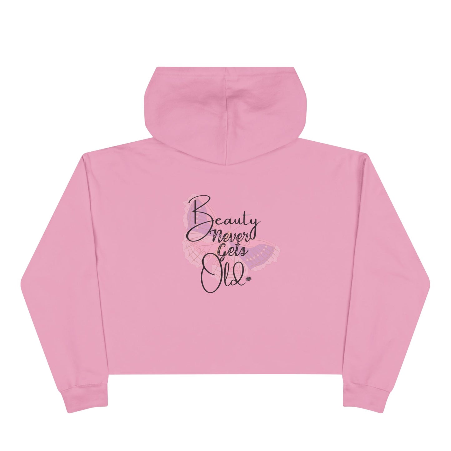 Pretty Bunny Vintage Artwork - Beauty Never Gets Old - Hoodie Cropped