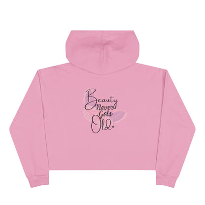 Pretty Bunny Vintage Artwork - Beauty Never Gets Old - Hoodie Cropped